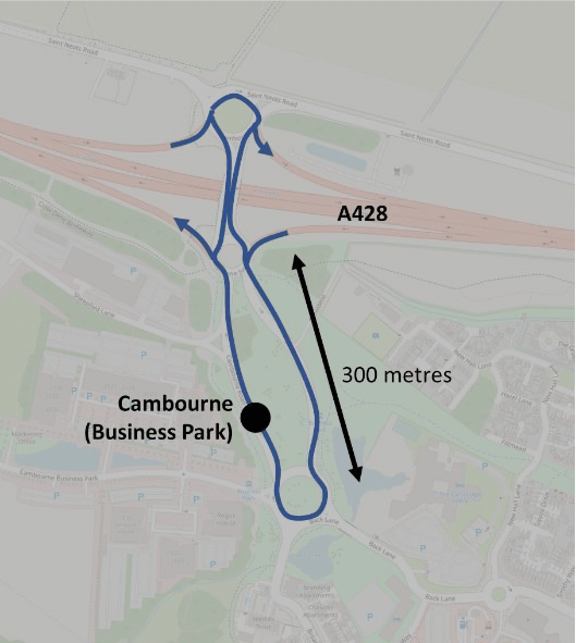 Image showing suggested route, as described in text.